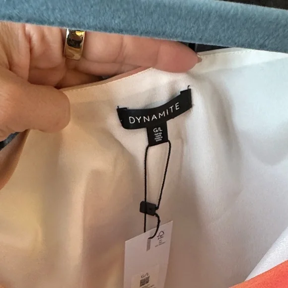 Dynamite Multicolor Asymmetrical Top - Picture 3 of 5